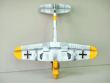Load image into Gallery viewer, Me Bf 109 G Modellflugzeug, Messerschmitt Bf 109 RC model, Bf 109 EPP Schaummodell, Bf 109 foam RC plane, Spannweite 800mm, 800mm wingspan RC plane, WW2 Jäger Modell, WWII fighter model plane, Warbird Modellflugzeug, warbird RC airplane, Messerschmitt Modell, Messerschmitt model kit, Deutsches Jagdflugzeug Modell, German fighter aircraft model, Slowflyer Bf 109, slow flyer warbird, RC Flugzeug Bausatz, RC plane kit, Modellbau Warbird, foam warbird model, Parkflyer Bf 109, park flyer fighter plane, robustes