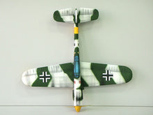 Load image into Gallery viewer, Me Bf 109 G Modellflugzeug, Messerschmitt Bf 109 RC model, Bf 109 EPP Schaummodell, Bf 109 foam RC plane, Spannweite 800mm, 800mm wingspan RC plane, WW2 Jäger Modell, WWII fighter model plane, Warbird Modellflugzeug, warbird RC airplane, Messerschmitt Modell, Messerschmitt model kit, Deutsches Jagdflugzeug Modell, German fighter aircraft model, Slowflyer Bf 109, slow flyer warbird, RC Flugzeug Bausatz, RC plane kit, Modellbau Warbird, foam warbird model, Parkflyer Bf 109, park flyer fighter plane, robustes