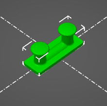 Load image into Gallery viewer, Poller (stl-Datei) Schiffszubehör Best.-Nr.312digital SG Modellbau Stefan Graupner
