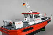 Laden Sie das Bild in den Galerie-Viewer, Feuerlöschboot Florian 1 Best.-Nr. 2140 – Hochwertiges Modell eines Feuerlöschbootes im Detail, perfekt für Modellbau-Enthusiasten und Sammler. Das Florian 1 Modell besticht durch präzise Nachbildung und funktionierende Details wie bewegliche Wasserwerfer. Ideal für den Einsatz im Modellbau und als Display-Modell. Perfekt für alle, die ein realitätsnahes und funktionelles Feuerlöschboot suchen. Besonders gut geeignet für RC-Modellbau und Feuerwehr-Fans. Robust und langlebig, ideal für Freizeit und Sammlunge
