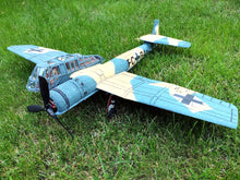 Laden Sie das Bild in den Galerie-Viewer, Blohm &amp; Voss BV 141 Modell, BV 141 RC model plane, asymmetrisches Flugzeug Modell, asymmetric aircraft model, BV 141 EPP Schaummodell, BV 141 foam RC plane, Spannweite 860mm, 860mm wingspan RC plane, WW2 Aufklärer Modell, WWII reconnaissance plane model, Warbird Modellflugzeug, warbird RC airplane, deutsches Militärflugzeug Modell, German military aircraft model, seltenes Flugzeugmodell, unique aircraft design model, Slowflyer BV 141, slow flyer warbird, RC Flugzeug Bausatz, RC plane kit, Modellbau Warbird,
