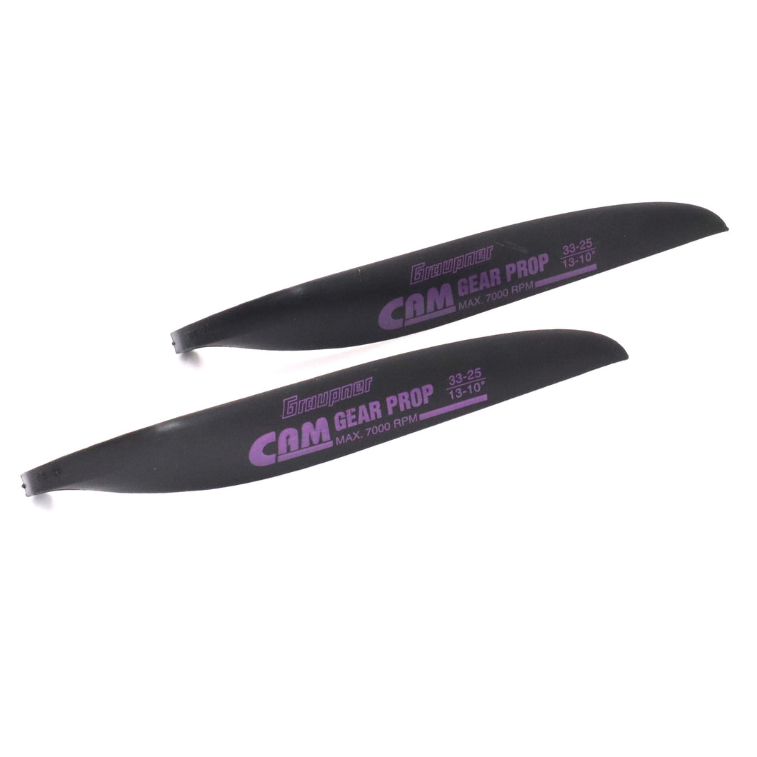 High-performance CAM Gear propeller blades 33x25cm for RC aircraft

13x10 inch carbon fiber folding prop blades for electric gliders

Replacement folding prop blades for remote control airplanes

Efficient CAM gear prop for RC model planes and UAVs

RC plane spare propellers for long-range, stable flight