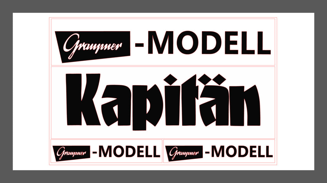 Kapitän Schriftzug (PDF-Datei) Best.-Nr.1703Dekordigital