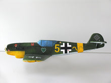 Load image into Gallery viewer, Me Bf 109 G Modellflugzeug, Messerschmitt Bf 109 RC model, Bf 109 EPP Schaummodell, Bf 109 foam RC plane, Spannweite 800mm, 800mm wingspan RC plane, WW2 Jäger Modell, WWII fighter model plane, Warbird Modellflugzeug, warbird RC airplane, Messerschmitt Modell, Messerschmitt model kit, Deutsches Jagdflugzeug Modell, German fighter aircraft model, Slowflyer Bf 109, slow flyer warbird, RC Flugzeug Bausatz, RC plane kit, Modellbau Warbird, foam warbird model, Parkflyer Bf 109, park flyer fighter plane, robustes 
