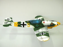 Load image into Gallery viewer, Me Bf 109 G Modellflugzeug, Messerschmitt Bf 109 RC model, Bf 109 EPP Schaummodell, Bf 109 foam RC plane, Spannweite 800mm, 800mm wingspan RC plane, WW2 Jäger Modell, WWII fighter model plane, Warbird Modellflugzeug, warbird RC airplane, Messerschmitt Modell, Messerschmitt model kit, Deutsches Jagdflugzeug Modell, German fighter aircraft model, Slowflyer Bf 109, slow flyer warbird, RC Flugzeug Bausatz, RC plane kit, Modellbau Warbird, foam warbird model, Parkflyer Bf 109, park flyer fighter plane, robustes 
