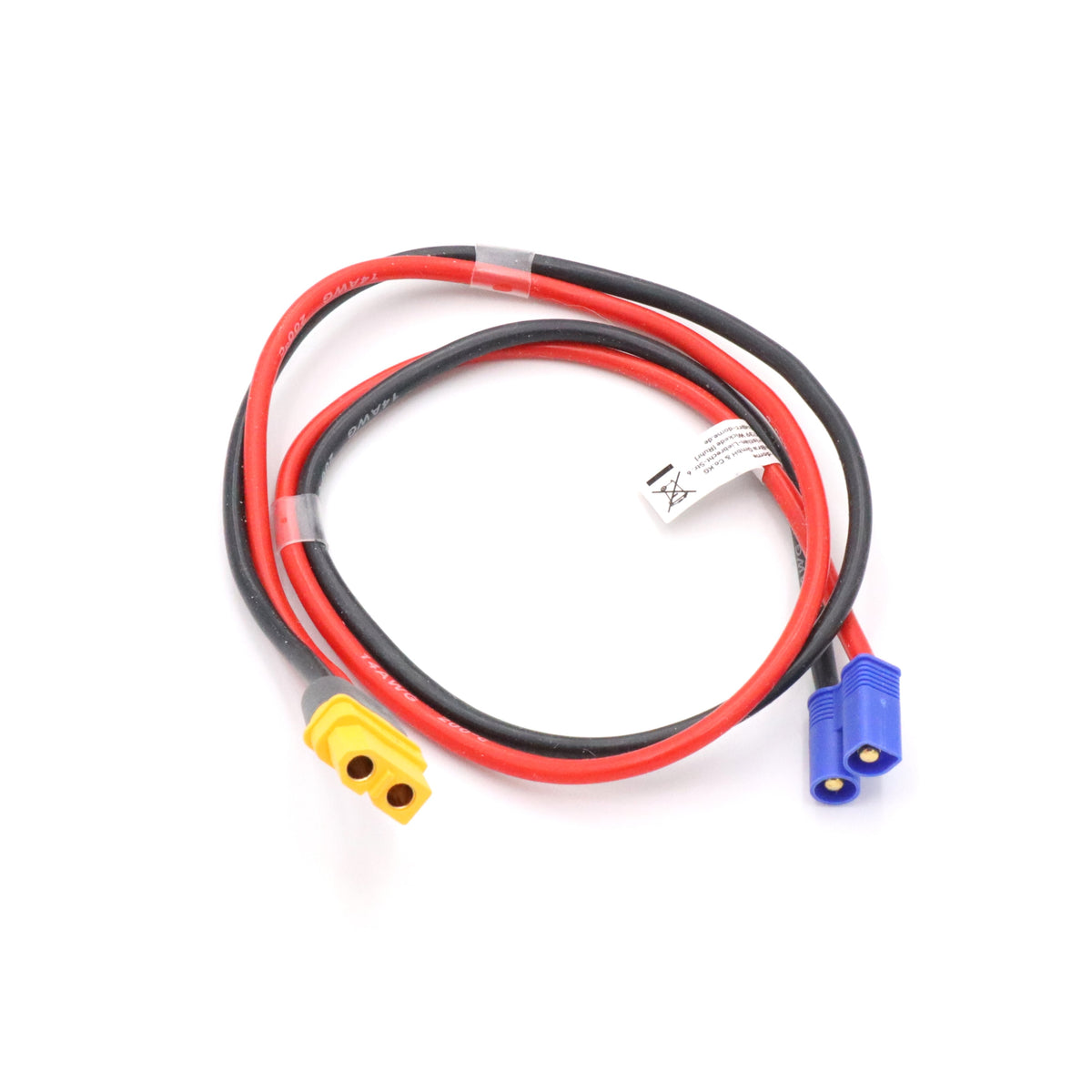 Anschlusskabel XT60 Buchse auf EC3 Stecker 14 awg 500mm Best.-Nr.RCD01 ...