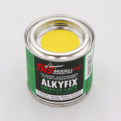 ALKYFIX-Emaillelack gelb hochglänzend, kraftstoffbeständig 100ml Best.-Nr. 1470.4 Graupner