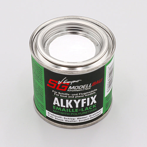 ALKYFIX-Emaillelack weiß hochglänzend, kraftstoffbeständig 100ml Best.-Nr. 1470.8 Graupner