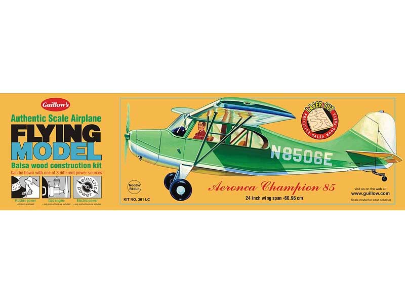 Aeronca Champion 85 Balsabausatz Spannweite ca. 61cm Best.-Nr.GU301