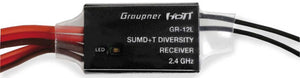 GRAUPNER Empfänger GR-12L SUMD+T Diversity shrink type 2,4 GHZ HoTT Best.-Nr. S1051