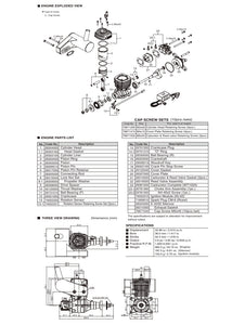 O.S. GT33 inklusive E-5030 Schalldämpfer Best.-Nr. 2772