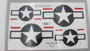 SIG 7 & 10 INCH STIK-TITE Stars & Bars Ø10,0cm & 13,5cm (Inhalt 1 Stk.) Best.-Nr. SIGDCM502 Graupner