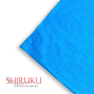 SHIRUKU hochwertiges Seidenpapier 50x76cm aqua (2 Stk.) Best.-Nr.530.24 Graupner