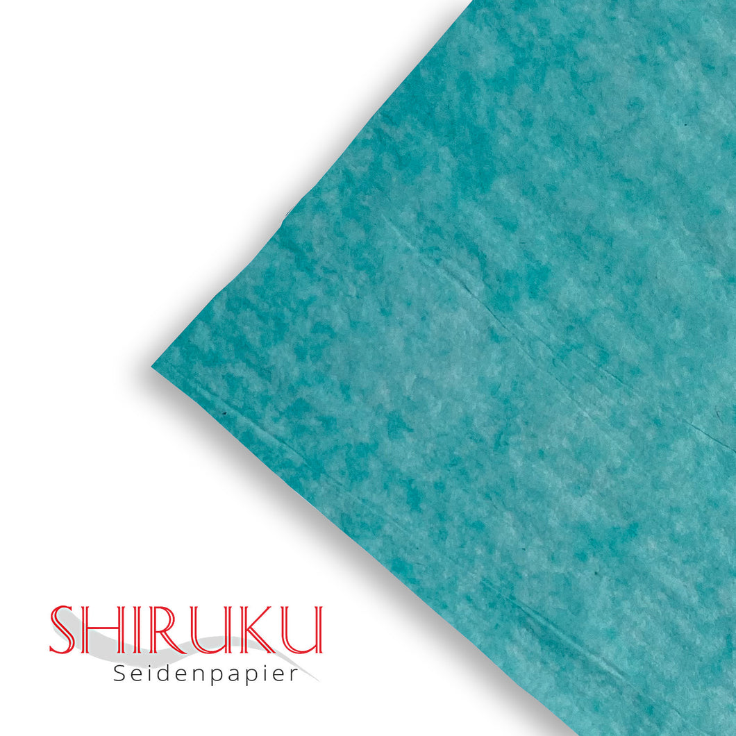SHIRUKU hochwertiges Seidenpapier 50x76cm türkis (2 Stk.) Best.-Nr.530.23 Graupner
