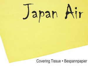 JAPAN AIR Bespannpapier 16g gelb 500 x 690 mm (10 St.) Best.-Nr.525.2 Graupner Modellbau RC Shop RC Modelle