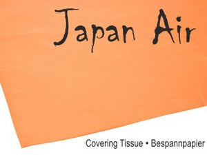 JAPAN AIR Bespannpapier 16g orange 500 x 690 mm (10 St.) Best.-Nr.525.7 Graupner Modellbau RC Shop RC Modelle